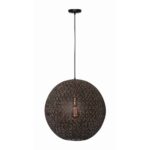 hanglamp bol zwart goud bert oronero 50cm h 1050 z