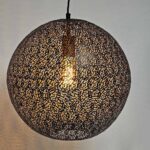 hængelampe kugle sort guld oronero 40cm h 1040 z