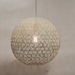 lampe suspendue bert oronero blanc 40cm h 1040 w