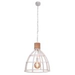 Hanglamp Milo vogelkooi wit 47cm