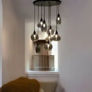 Garderobe lampen, Scandinavisch design, hanglamp, glazen lampen, moderne verlichting, LICHY LAMPEN, woonkamer verlichting, trendy designlampen, stoere hanglampen, design interieuraccessoires.