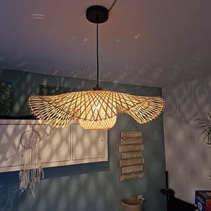 hanglamp hoed bamboe 65cm