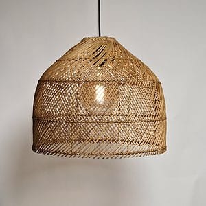 hanglamp riet mira 42cm brons 510629