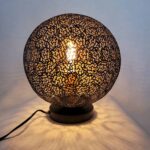 Tischleuchte Bert Oronero schwarz gold 30cm T 1030 z