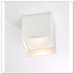 PLafondlamp spot wit "Brock" 10x10x10cm LED 7W dimbaar