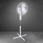 Stille vloer Ventilator Wit met 3 standen zuinig en goedkoop