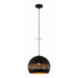 hanglamp globo zwart goud 30cm h 2530 z