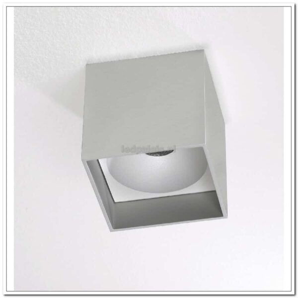 Deckenleuchte Spot Alu Silber "Brock" 10x10x10cm LED 7W dimmbar