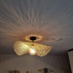 plafondlamp hoed bamboe 65cm