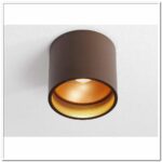 Plafondlamp spot bruin/goud "Orleans" Ø11cm 10h LED 7W dimbaar