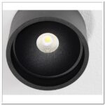 PL zwart "Ormond" LED 7W 2700K 805lm IP54 dimbaar