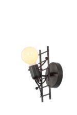 Wandlamp popje Zwart
