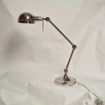 retro tafellamp chroom groot 60cm