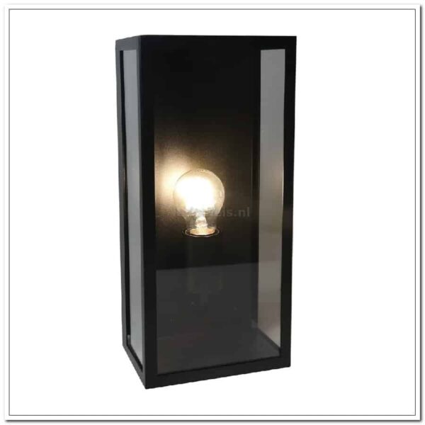 WL Rowin schwarz 1l Außenlampe 35x16x10cm E27 IP44