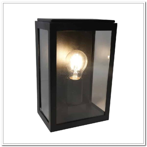 WL rowin schwarz 1l Außenlampe 25x16x11cm E27 IP44