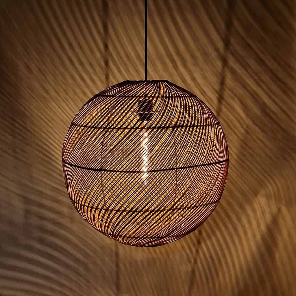 Hängelampe Globus Bronze 50 cm