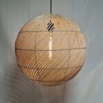 hanglamp globe naturel 50 cm