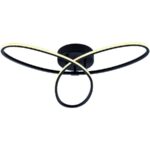 Plafondlamp Spiral zwart met 3 standen dimmer