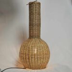 tafellamp rotan pompoen 68cm naturel 511004