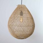 Hanglamp Druppel riet naturel 40cm 511022