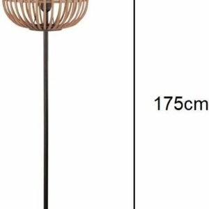 vloerlamp treccia houten voet s 5493 z