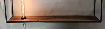 wandlamp block ibiza hout staal 30 x 80 links