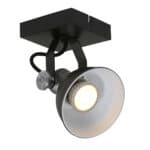 Wandlamp spot Brooklyn 1533ZW Zwart Brooklyn 1533ZW
