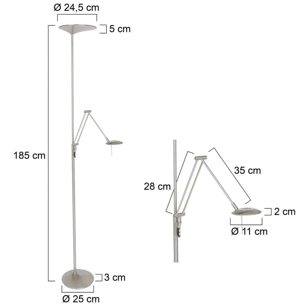 Vloerlamp Zodiac 2107ST Staal Zodiac LED 2107ST - Afbeelding 7