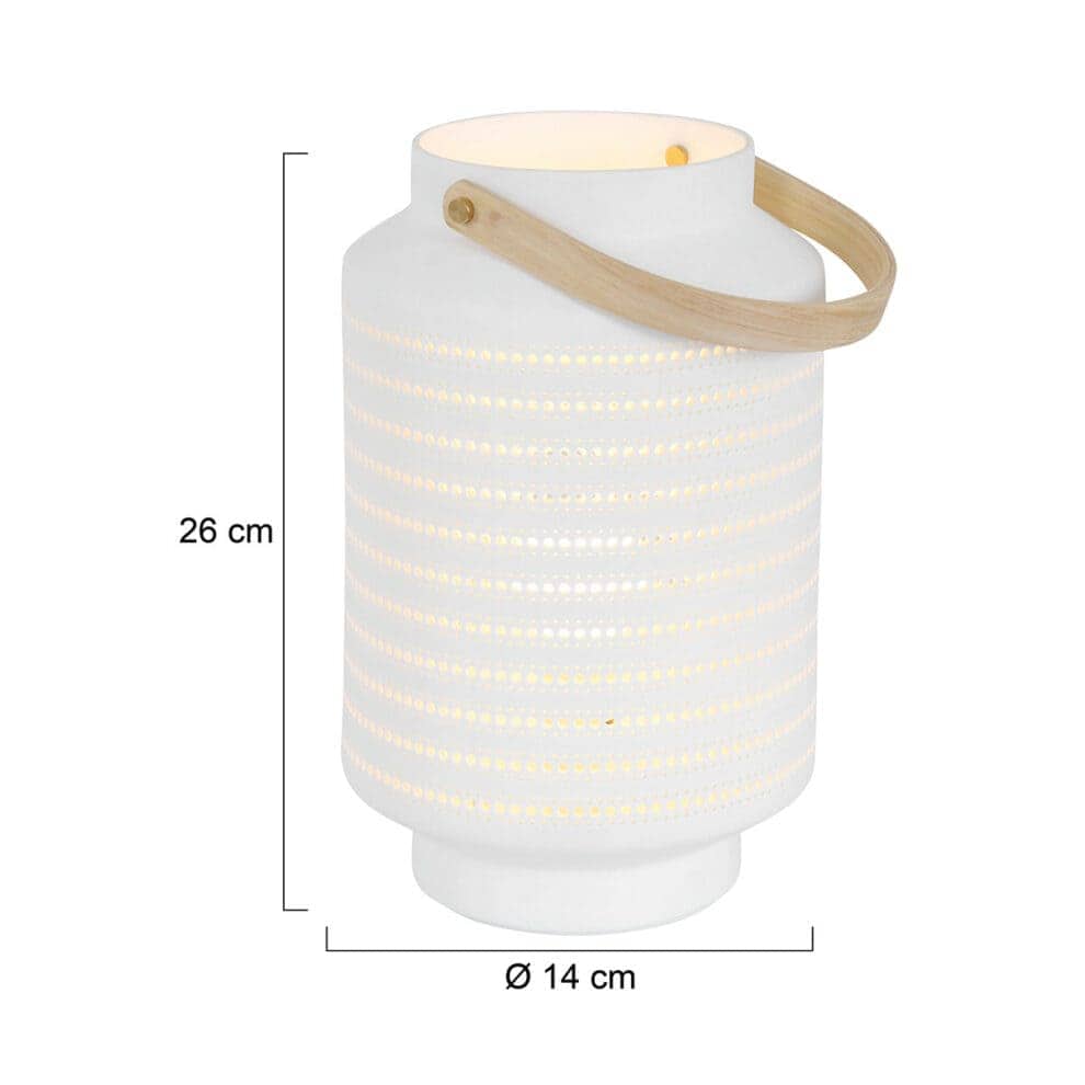 Tafellamp Porcelain 3058W Wit Porcelain 3058W - Afbeelding 6