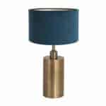 Table lamp Brass 3309BR+K7396ZS Bronze-Velvet Blue Brass 7309BR