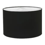 Stofflampenkap zwart voor elegante en moderne verlichting, perfect voor woonkamer, slaapkamer of kantoor. Lichtdoorlatend en stijlvol design van Lichy Lampen.
