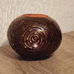kokosnoot theelichthouder luxe rond