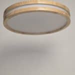 plafondlamp hout dubbele rand 40cm frank