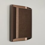 wandlamp bas brons bruin klein 15cm x 10cm dimbaar
