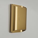 wandlamp bas warm goud klein 15cm x 10cm dimbaar