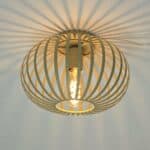 Plafondlamp zandkleur Agli 30cm 230031