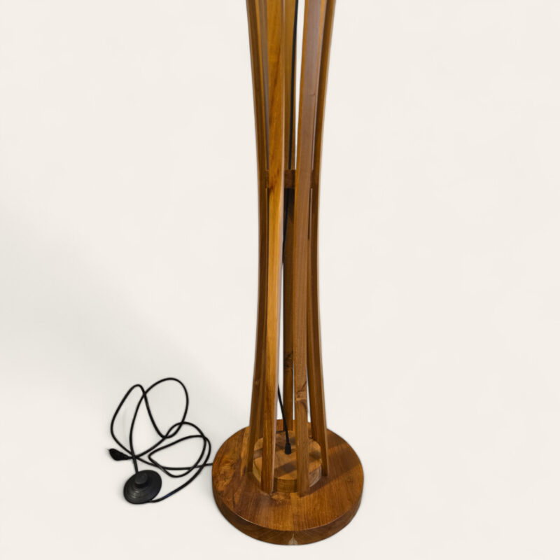 teak houten vloerlamp dioto 125cm