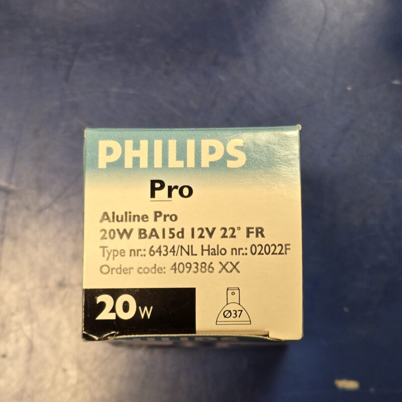 philips alluline pro 20w ba15d 12v 22gr fr halogen dimmable