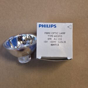 Lámpara de fibra óptica Philips 6423 fo 150 W 15 V GZ6.35 MR16 EFR A1/232 8711500409713