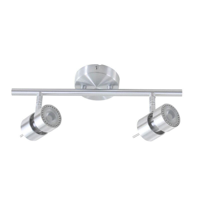 Spot 2 lumières Natasja 7902ST en acier avec ampoules GU10 - Image 2