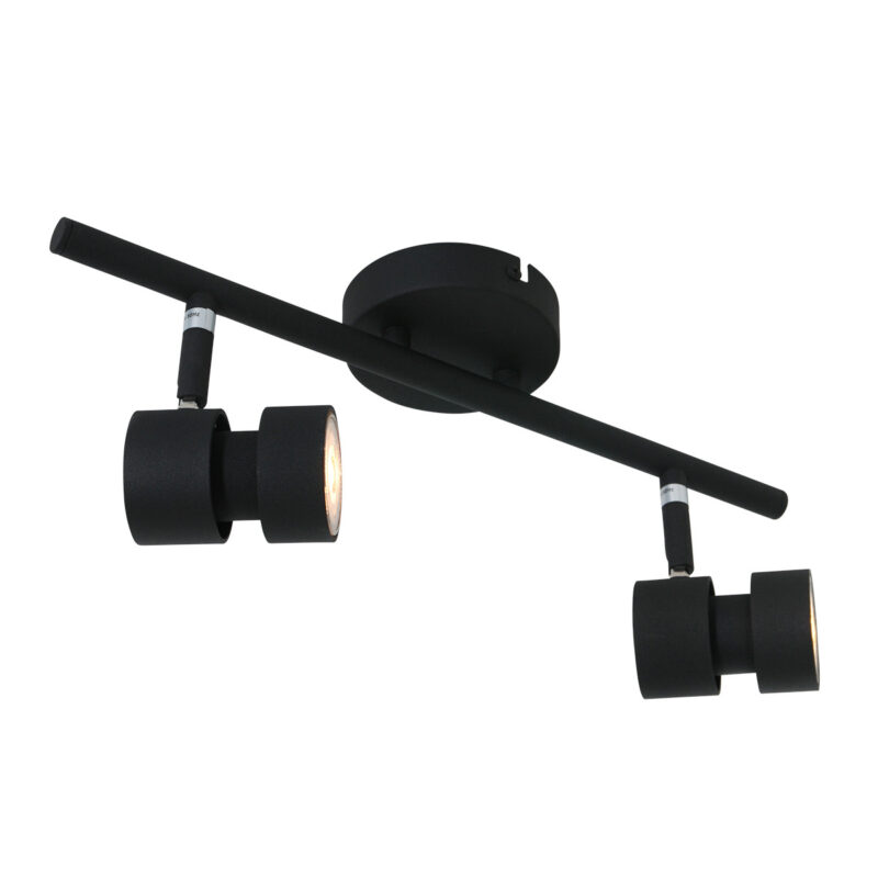 Spot 2 lumières Natasja 7902ZW noir avec ampoules GU10 - Image 11