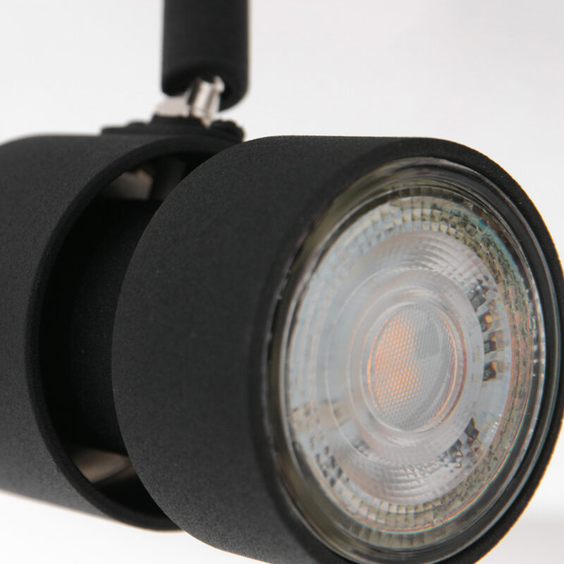 Spot 2 lumières Natasja 7902ZW noir avec ampoules GU10 - Image 3
