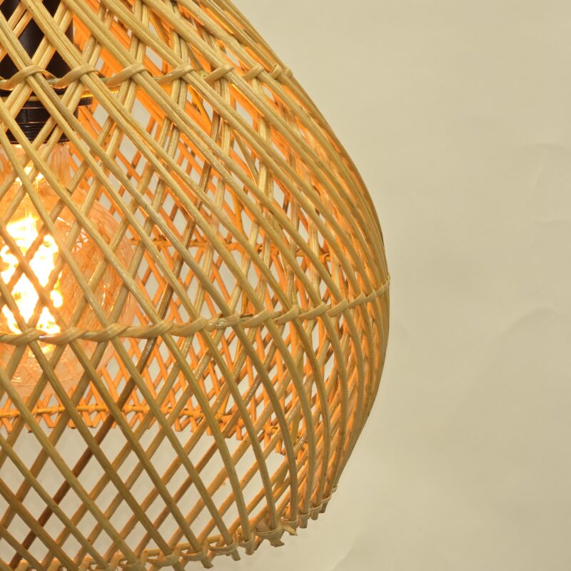 hanglamp riet sophia 30cm rotan hanglamp 510070 wf light