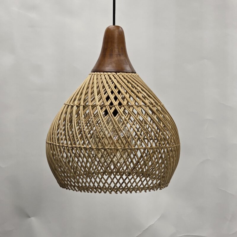 hanglamp riet sophia 30cm rotan hanglamp 510070 wf light