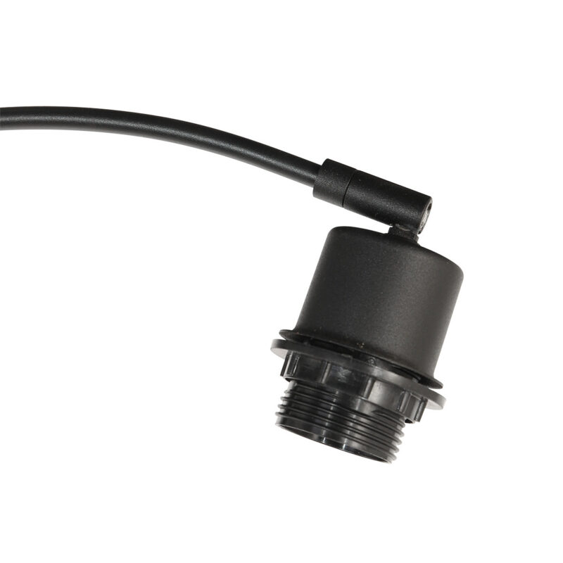 3 Lichts vloerlamp Sparkled Light 3822ZW met wit linnen kappen - Afbeelding 13