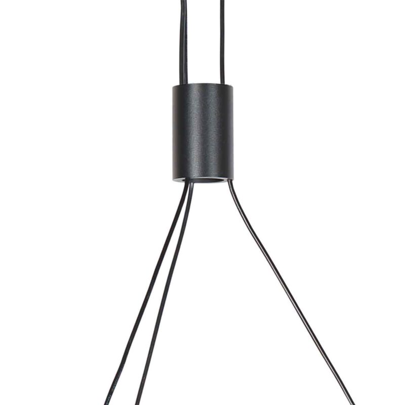 8 Lichts zwarte ronde hanglamp Marcadore ø60 cm - Afbeelding 15