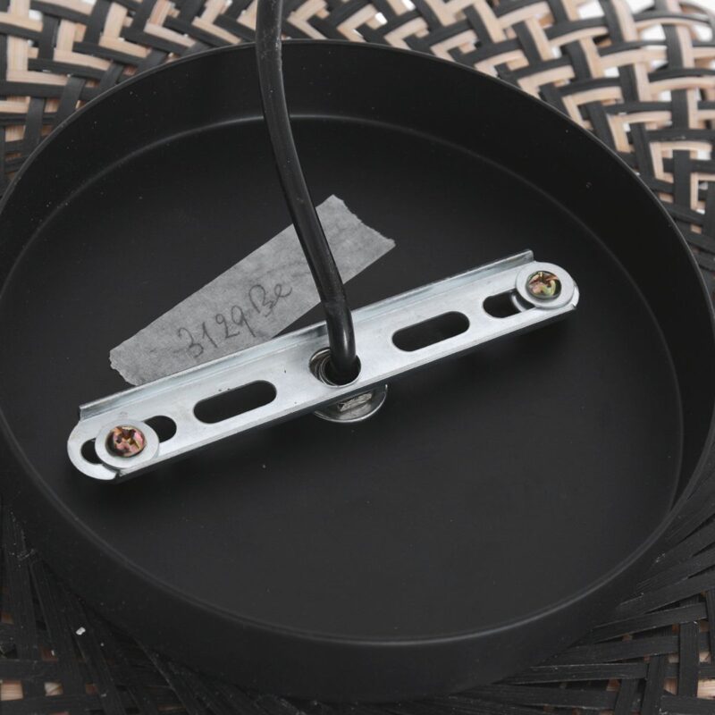 Bamboe houten plafondlamp Maze 3129BE lichtbruin met zwart - Afbeelding 12