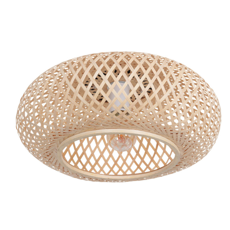 Blank Bamboe plafondlamp Maze 3128BE licht bruine plafonniere - Afbeelding 2
