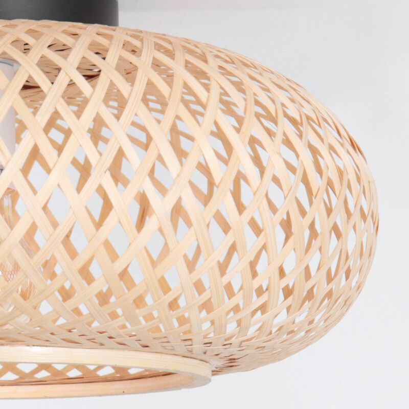 Blank Bamboe plafondlamp Maze 3128BE licht bruine plafonniere - Afbeelding 4