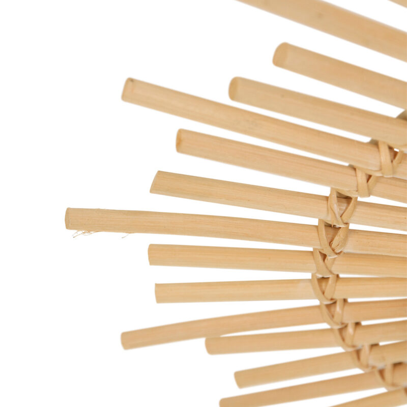 Blank rotan plafondlamp Aura 1894W ook geschikt voor badkamer - Afbeelding 4